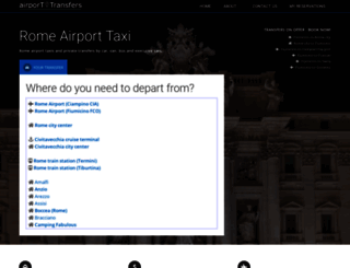 taxi-from-rome-airport.com screenshot