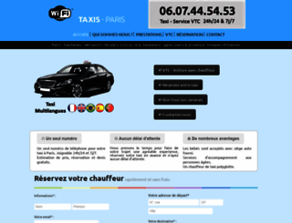 taxi-paris-reservation.fr screenshot