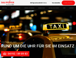 taxi-pfeiffer.de screenshot