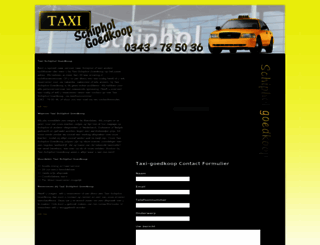 taxi-schiphol-goedkoop.nl screenshot