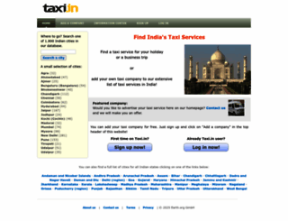 taxi.in screenshot