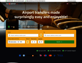 taxi2airport.com screenshot