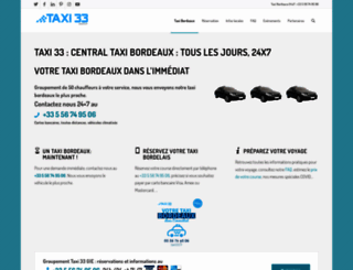 taxi33.fr screenshot