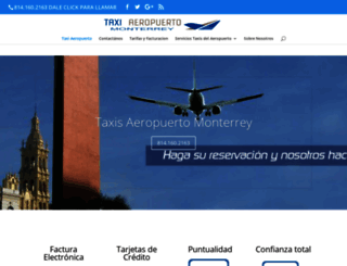 taxiaeropuertomonterrey.com screenshot