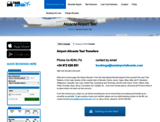 taxiairportalicante.com screenshot