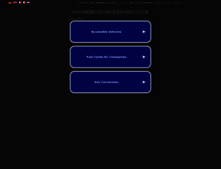 taxiandbusconversions.co.uk screenshot