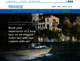 taxiboatvarenna.com screenshot