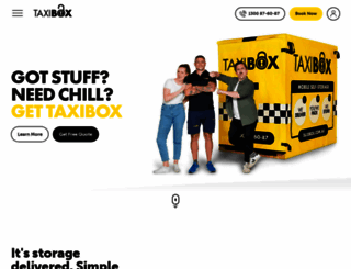 taxiboxmobileselfstorage.com.au screenshot