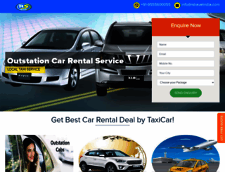 taxicar.in screenshot