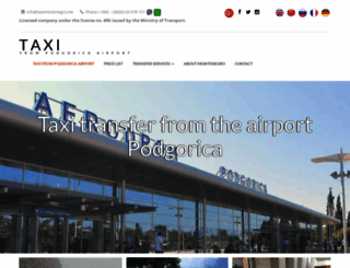 taxifrompodgoricaairport.com screenshot