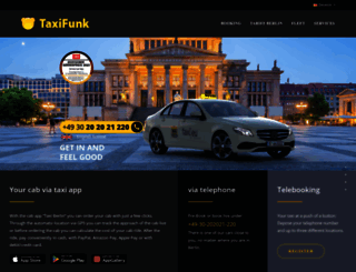 taxifunk-berlin.de screenshot