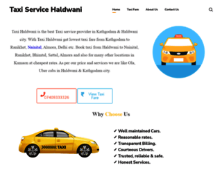 taxihaldwani.com screenshot