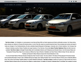 taxihireinajmer.com screenshot