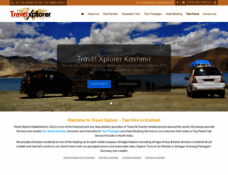 taxihireinkashmir.com screenshot