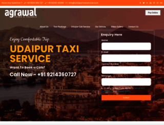 taxiinudaipur.com screenshot