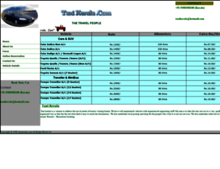 taxikerala.com screenshot