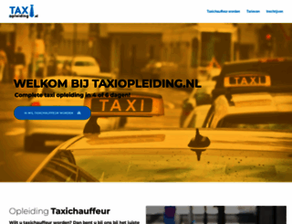 taxiopleiding.nl screenshot