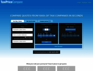 taxipricecompare.co.uk screenshot