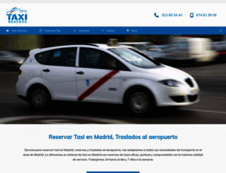 taxireserva.es screenshot