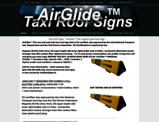 taxiroofsigns.ie screenshot
