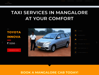 taxiservicesinmangalore.com screenshot