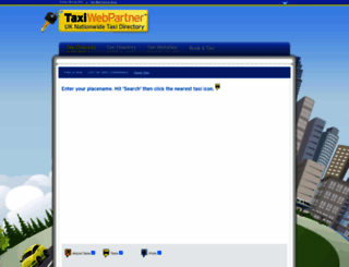 taxiwebpartner.co.uk screenshot