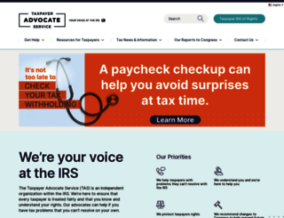 taxpayeradvocate.irs.gov screenshot