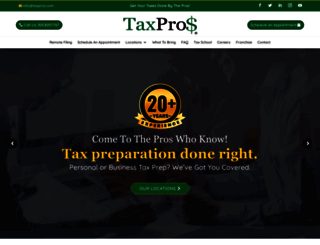 taxpros.com screenshot