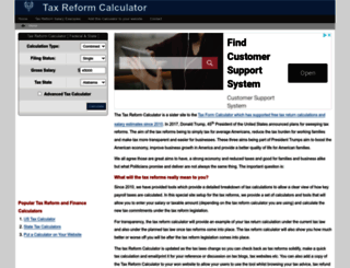 taxreformcalculator.com screenshot