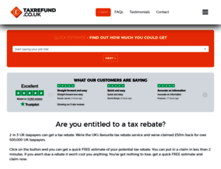 taxrefund.co.uk screenshot