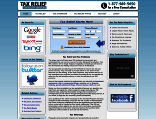 taxrelief.net screenshot