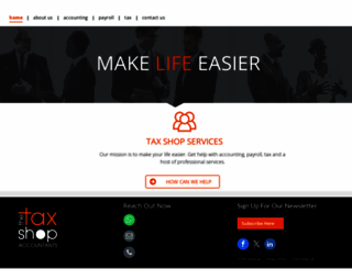 taxshopsomersetwest.co.za screenshot