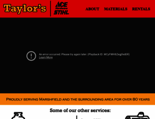 taylor-ace.com screenshot