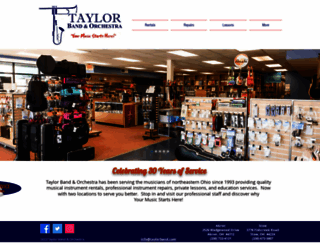 taylorband.com screenshot