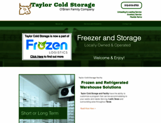 taylorcoldstorage.com screenshot