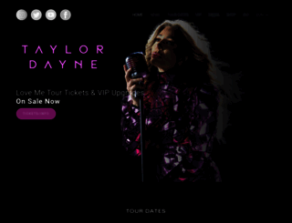 taylordayne.com screenshot