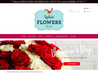 taylordflowersforyou.com screenshot