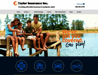 taylorinsurancesandpoint.com screenshot