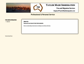 taylormadeimmigration.com screenshot