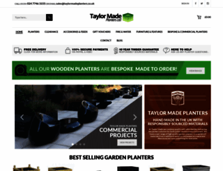 taylormadeplanters.co.uk screenshot