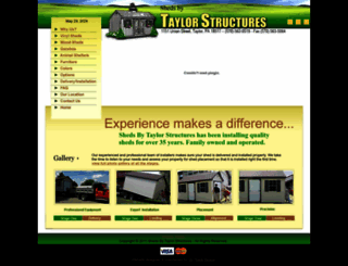 taylorsheds.com screenshot