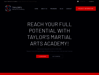 taylorsmartialarts.com screenshot