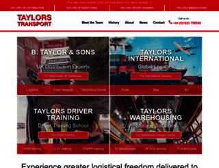 taylorstransport.com screenshot