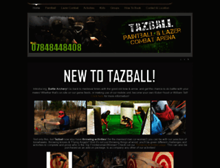 tazballpaintball.co.uk screenshot