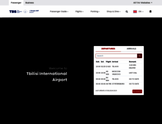 tbilisiairport.com screenshot