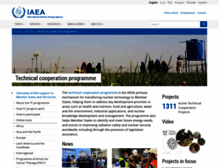 tc.iaea.org screenshot