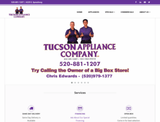 tcacommercialappliance.com screenshot