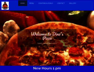 tcdinospizza.com screenshot