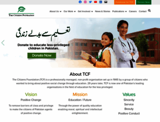 tcf.org.pk screenshot