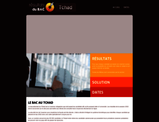 tchad.resultats-bac.info screenshot